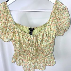 Forever 21 Floral Crop Top